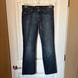 Women’s Seven7 For All Man Kind blue jeans. Size 28.